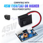 PS2 PSU USB-C PD 45W Power Supply Adapter for Sony PlayStation 2