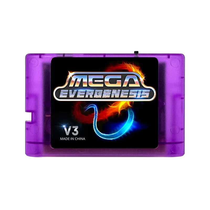 Mega EverDrive V3 Evergenesis Retro Game Cartridge with 4GB TF Card for Sega Consoles