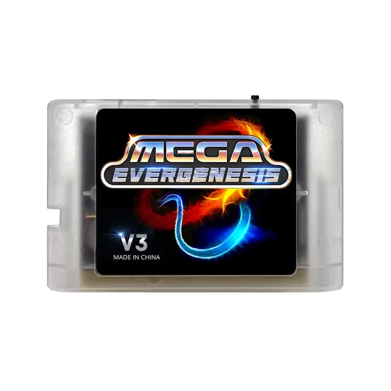 Mega EverDrive V3 Evergenesis Retro Game Cartridge with 4GB TF Card for Sega Consoles