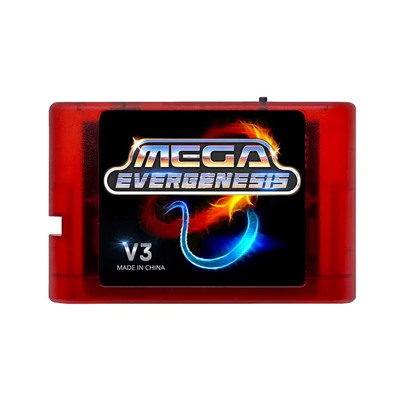 Mega EverDrive V3 Evergenesis Retro Game Cartridge with 4GB TF Card for Sega Consoles