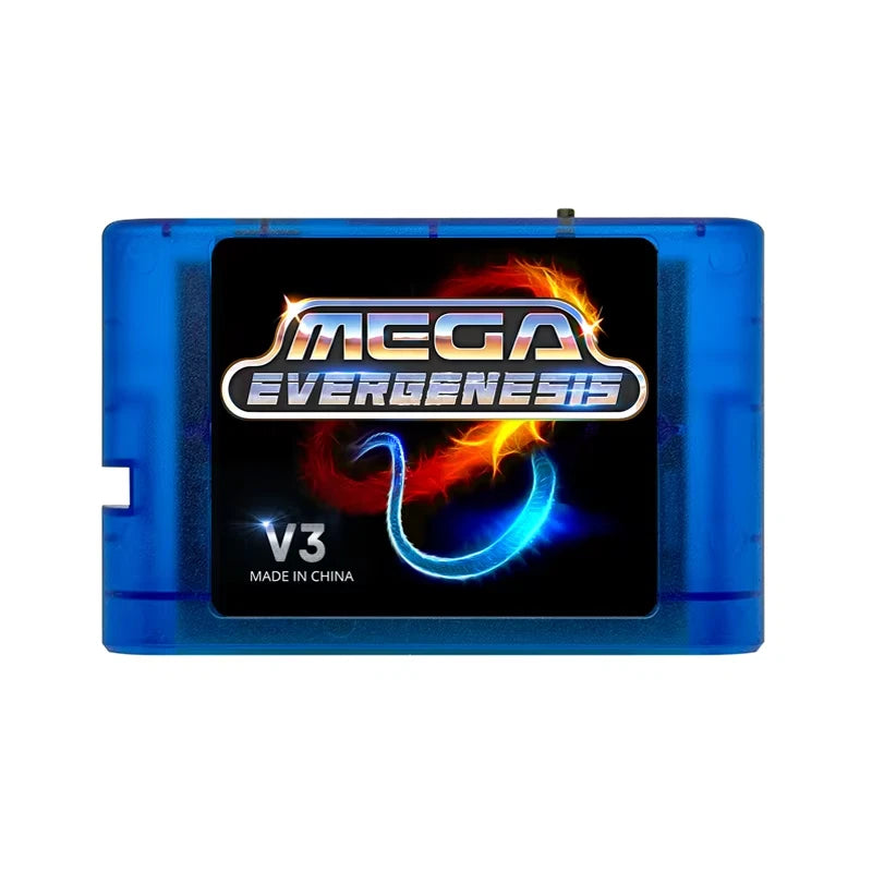 Mega EverDrive V3 Evergenesis Retro Game Cartridge with 4GB TF Card for Sega Consoles