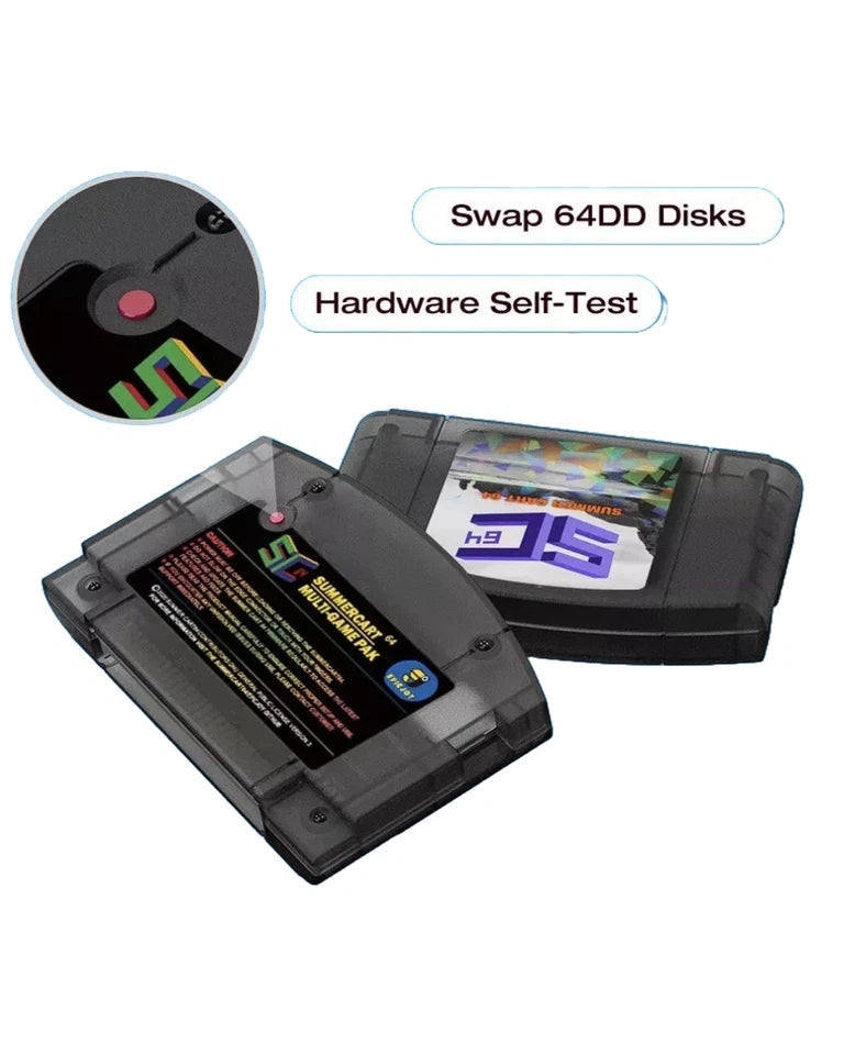 SummerCart64 Open Source Flash Cart with 8GB Micro SD Card N64DD Compatible